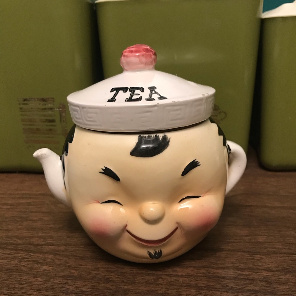 Vintage lefton ESD Japan tea jar